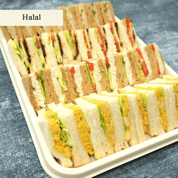 Piccadilly Sandwich Selection Large - clearly labelled, ready to serve, and sustainably packaged
