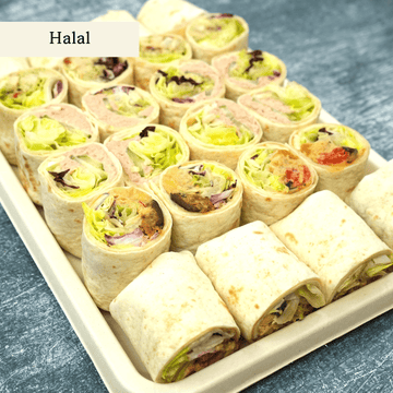 Portobello Wrap Selection Large - clearly labelled, ready to serve, and sustainably packaged