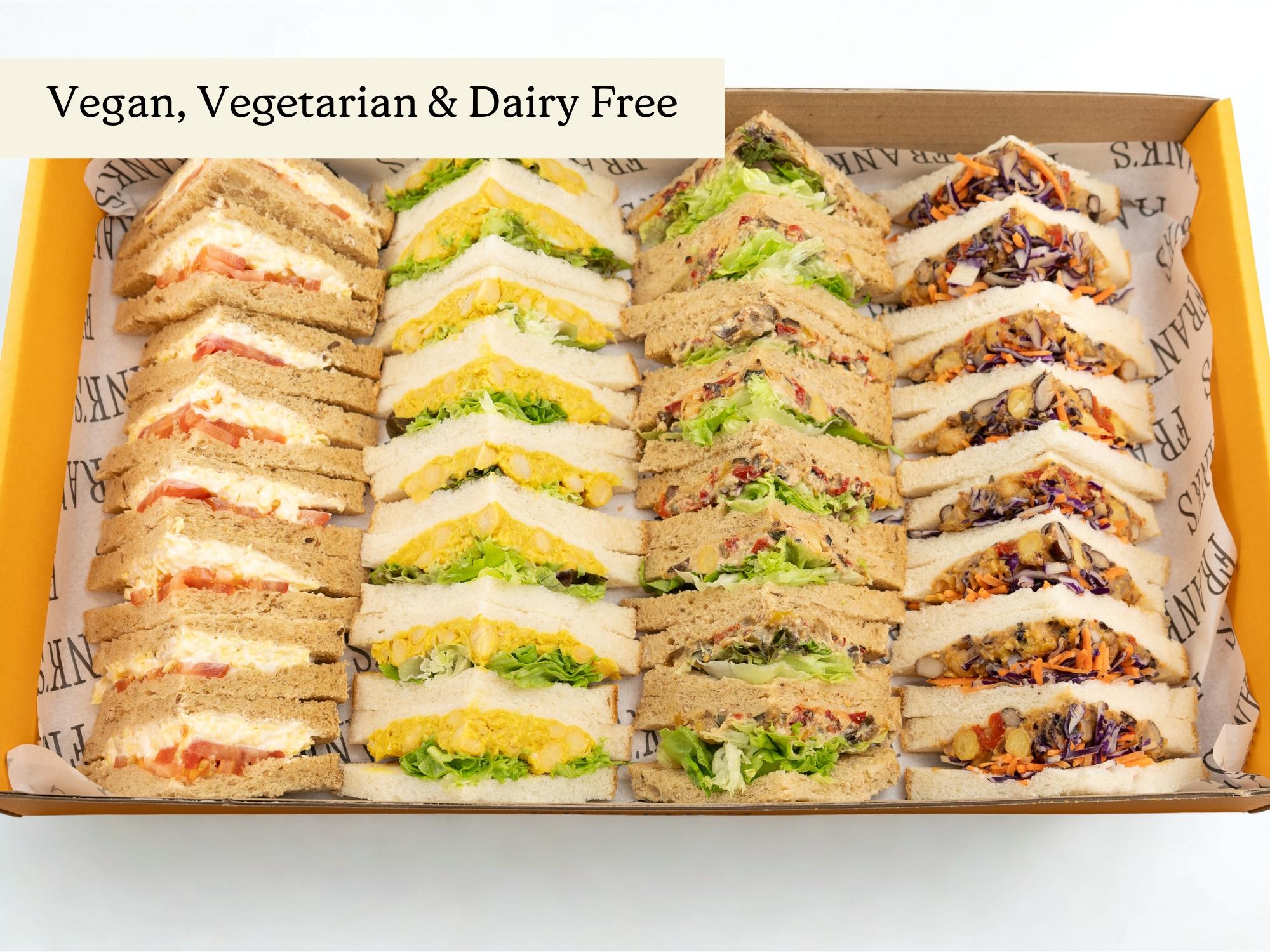 Victoria Sandwich Platter Vegan Dairy-Free Catering