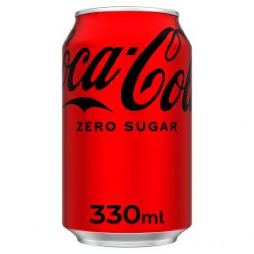 Coca Cola Zero Can (330ml) - clearly labelled, ready to serve, and sustainably packaged