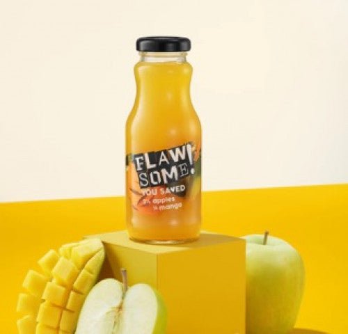 Cold-Pressed Apple & Mango Juice (250ml) - clearly labelled, ready to serve, and sustainably packaged