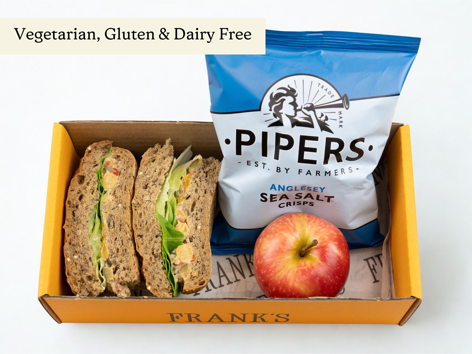 Homous Labels Gluten-Free Vegan Lunch Box (Serves 1) | Homous & Veg Bap