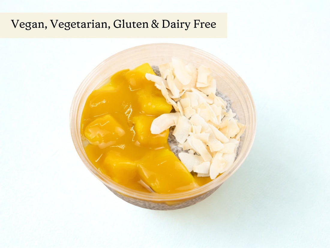 Mango & Coconut Chia Pudding Pots