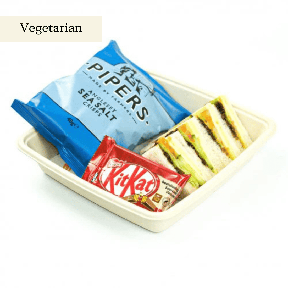 Ploughman's Lunch Box For One - clearly labelled, ready to serve, and sustainably packaged