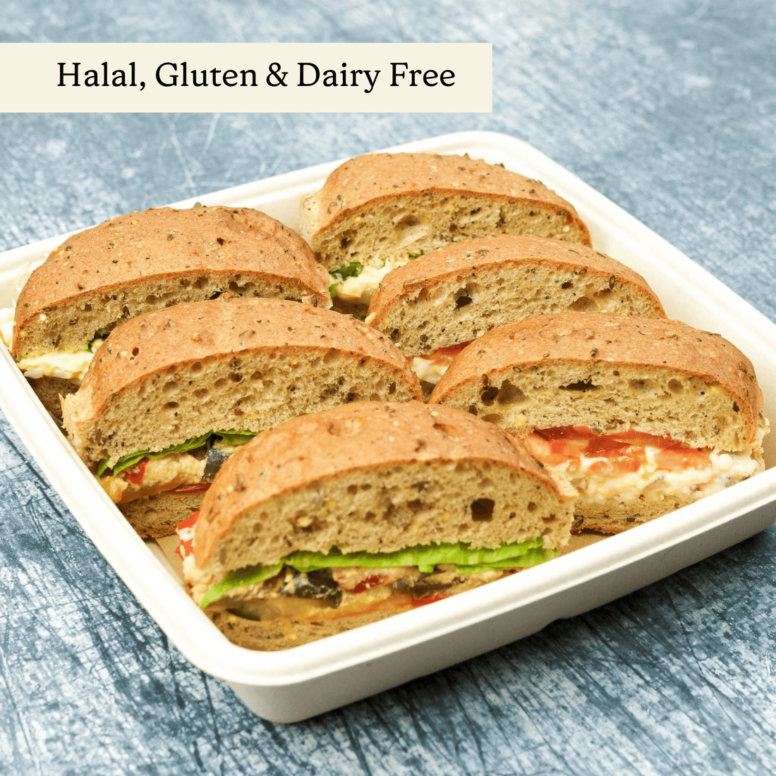 Putney Bap Selection Large - clearly labelled, ready to serve, and sustainably packaged
