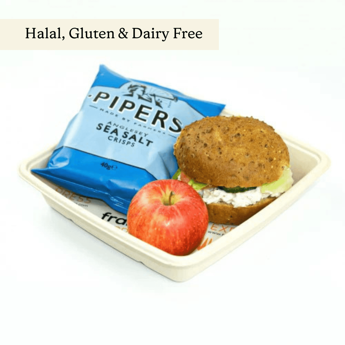Roast Chicken & Salad Gluten Free Lunch Box For One - clearly labelled, ready to serve, and sustainably packaged