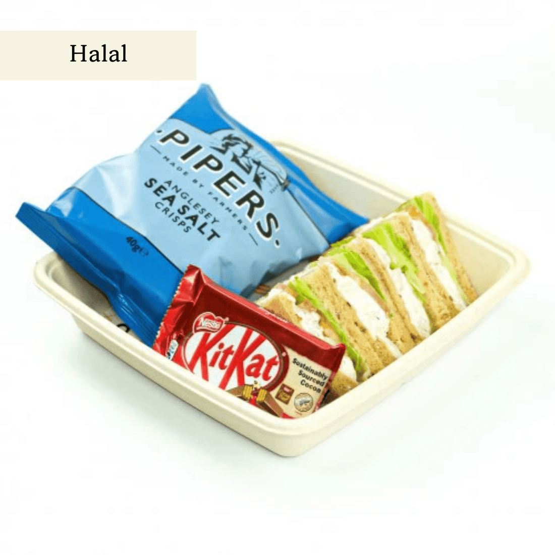 Roast Chicken & Salad Lunch Box For One - clearly labelled, ready to serve, and sustainably packaged