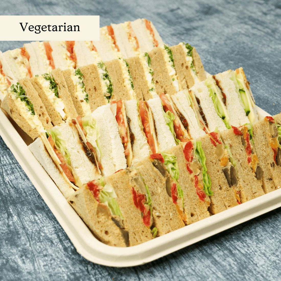 Westminster Sandwich Selection Large - clearly labelled, ready to serve, and sustainably packaged