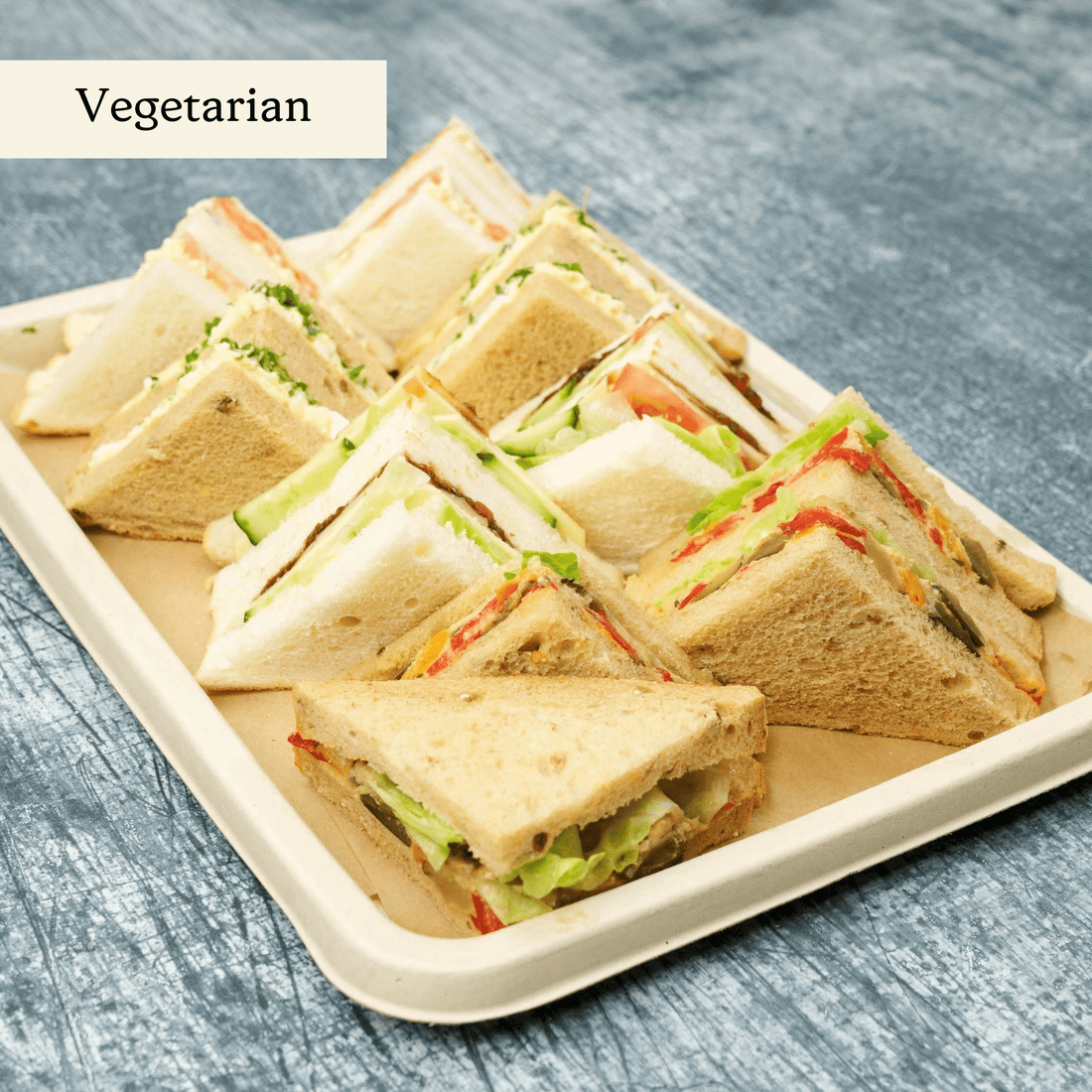 Westminster Sandwich Selection Large - clearly labelled, ready to serve, and sustainably packaged