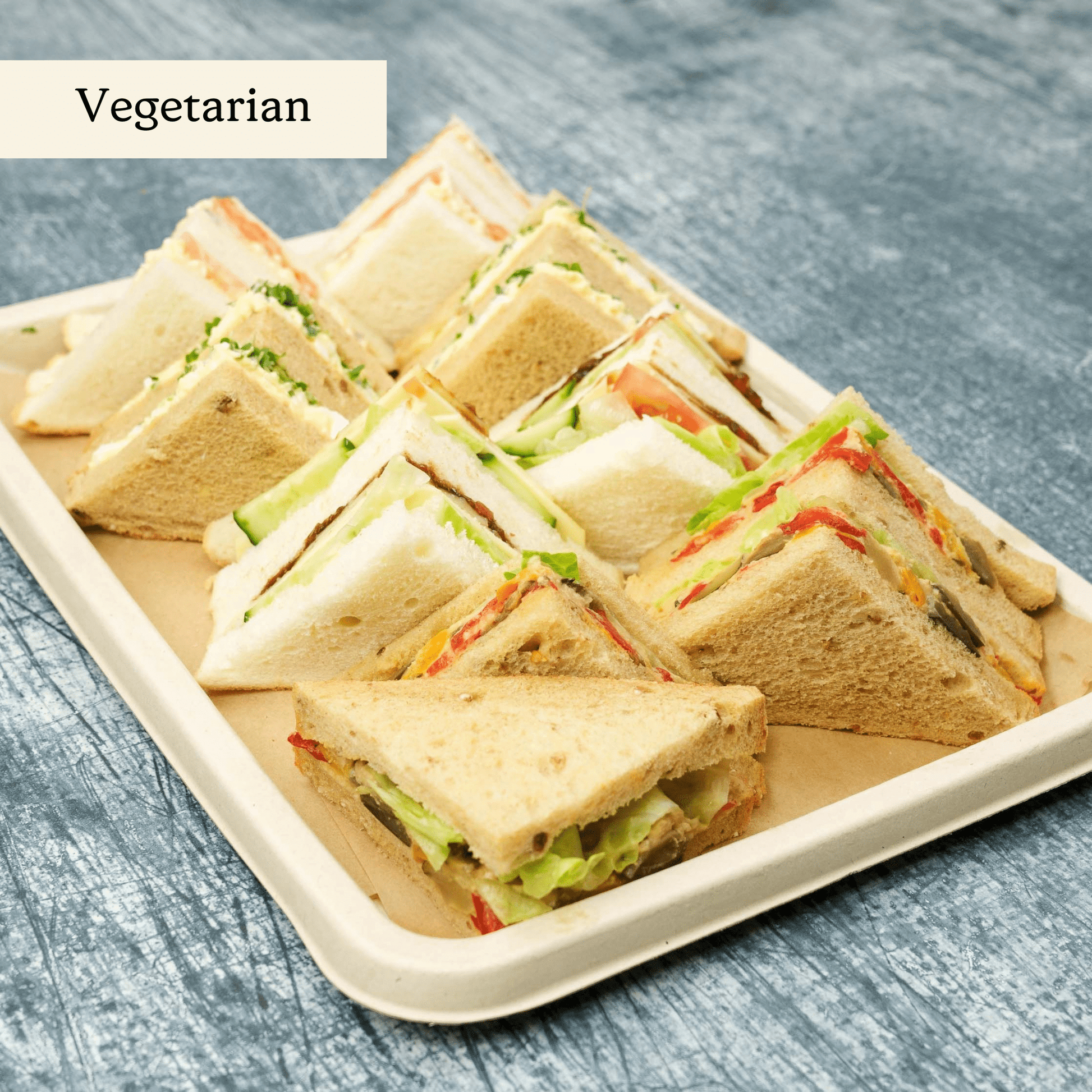 Westminster Sandwich Selection Small - clearly labelled, ready to serve, and sustainably packaged